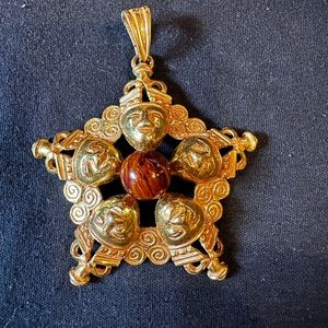 Stunning Castlecliff star pendant.  Like new condition!  Rare!